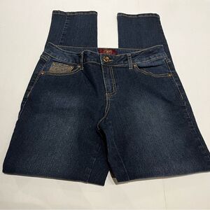 One5one Women's Blue Jeans Blue 5 Pocket Embellished Size 8